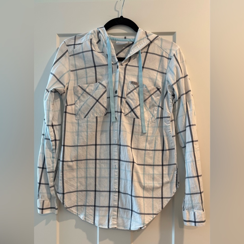 Columbia Sportswear Co. Plaid Button Down Cotton Shirt for Women size Small